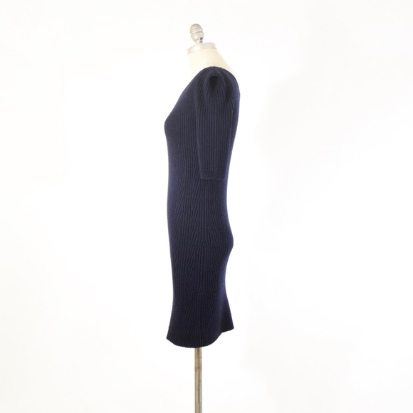 SOLD Theory Wool Ribbed Knit Sweater Dress - Picture 3 of 6